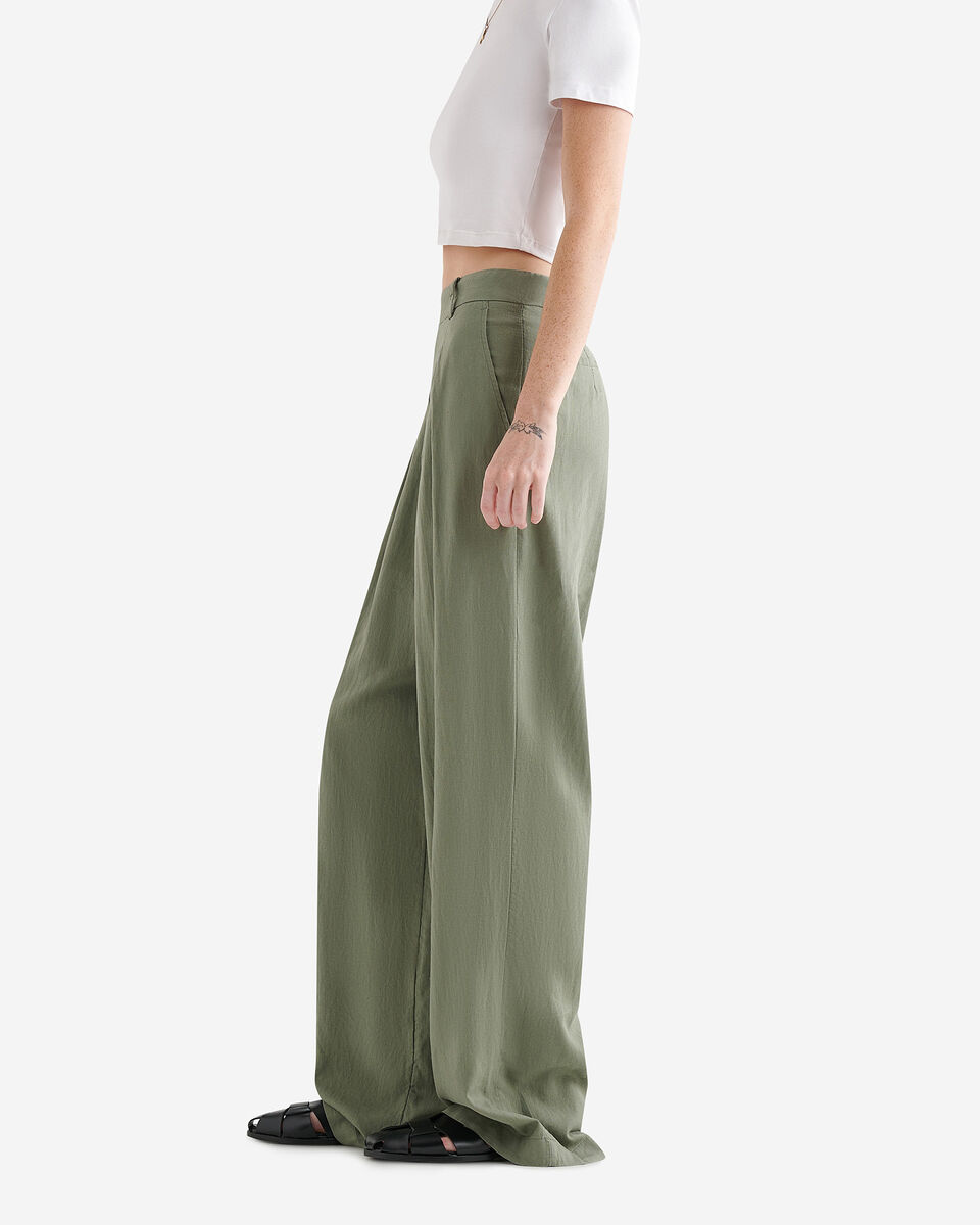 Roots Sage Green Linen Trousers, Size 10