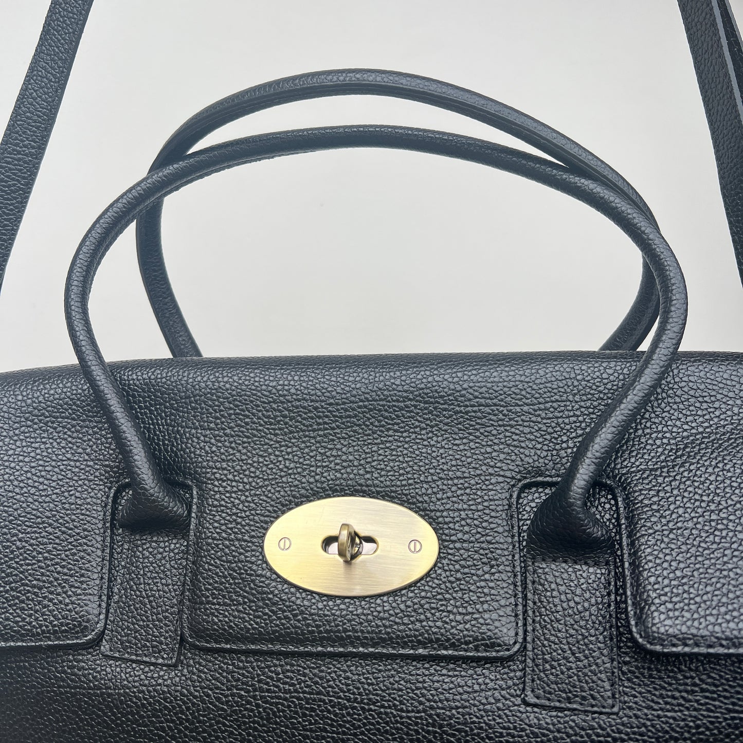 Gianni Conti Genuine Leather Black Handbag