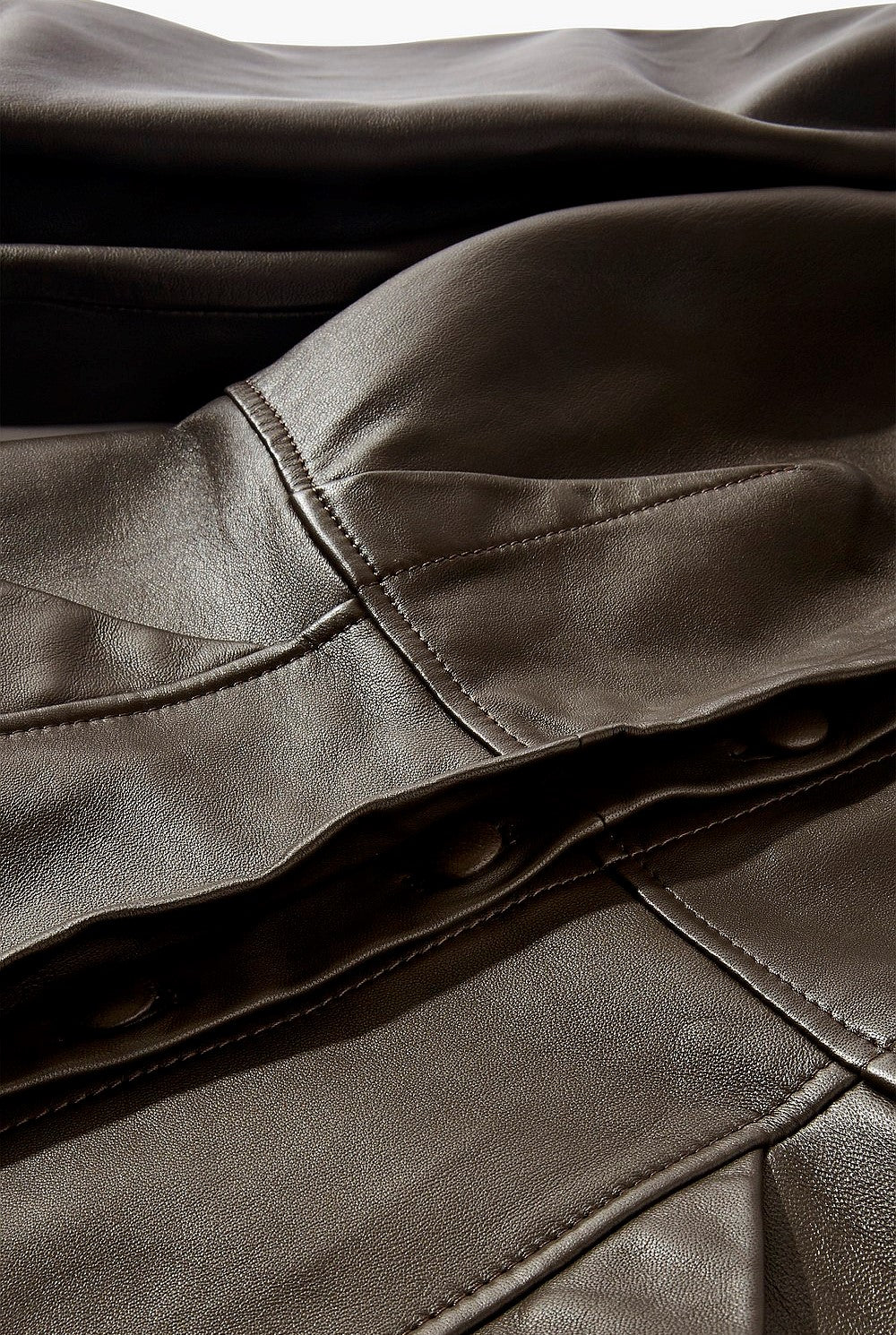 Country Road Brown Leather Dress, Size 4