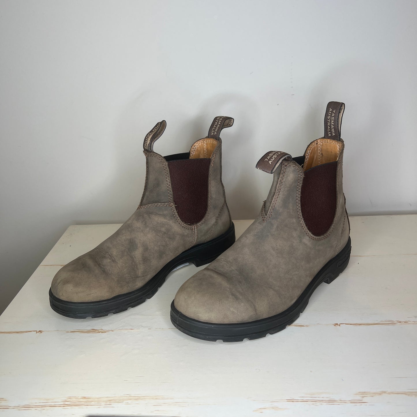 Blundstone Grey Heathered Boots, Size 8