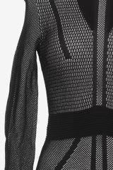 Other Stories Black & White Mesh Dress, Size S