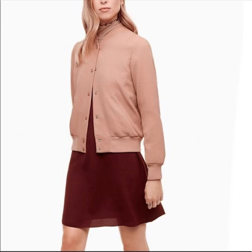 Wilfred Pink Poussin Bomber Jacket, Size M