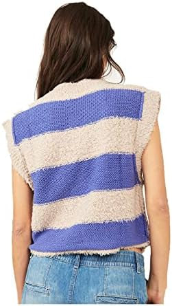 Free People Aztec Fuzzy Vest, Size S