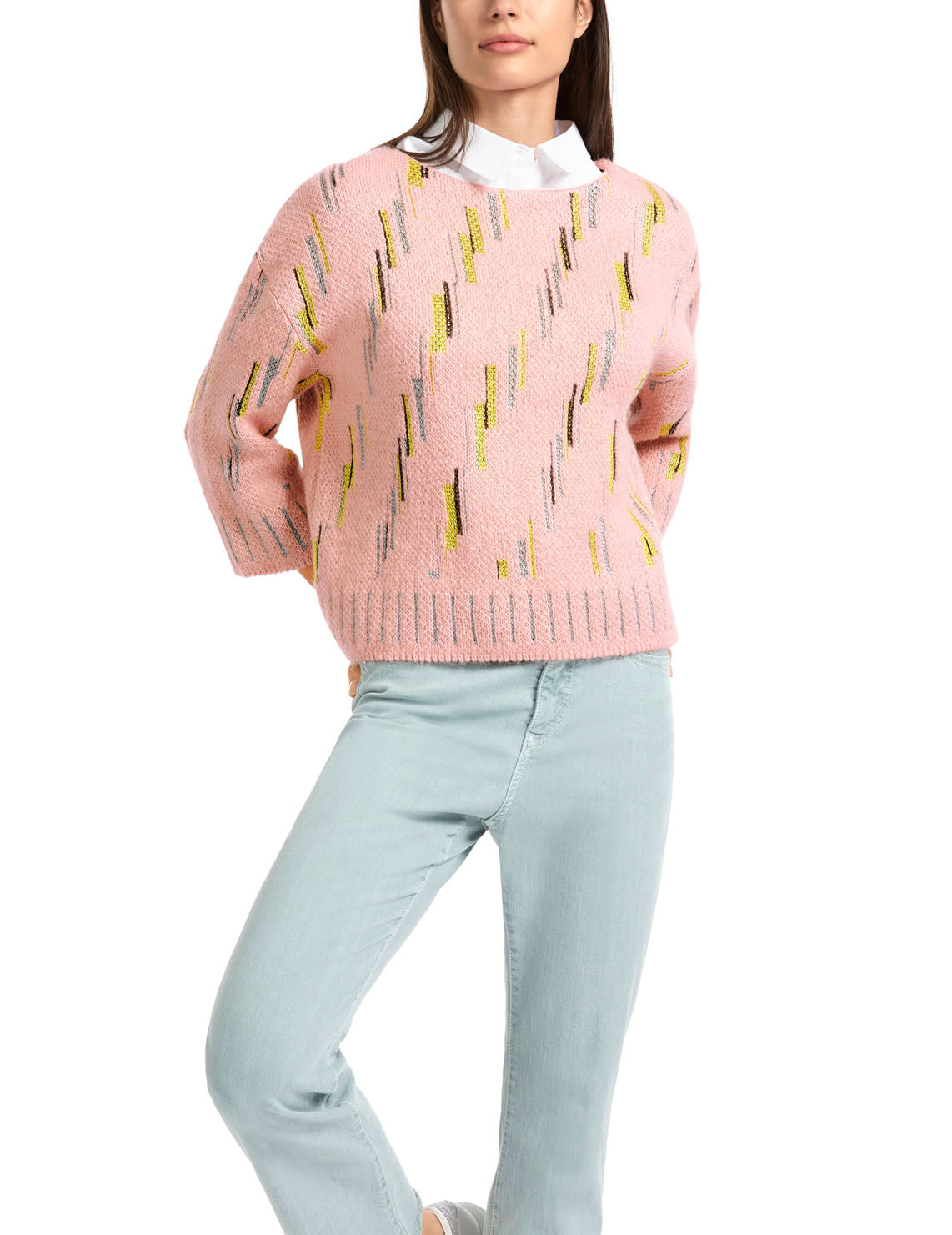 Marccain Baby Pink Slash Sweater, Size M