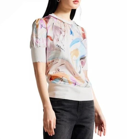 Ted Baker Abstract Marker Print Top, Size 2