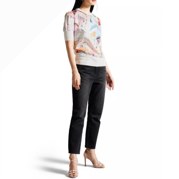 Ted Baker Abstract Marker Print Top, Size 2