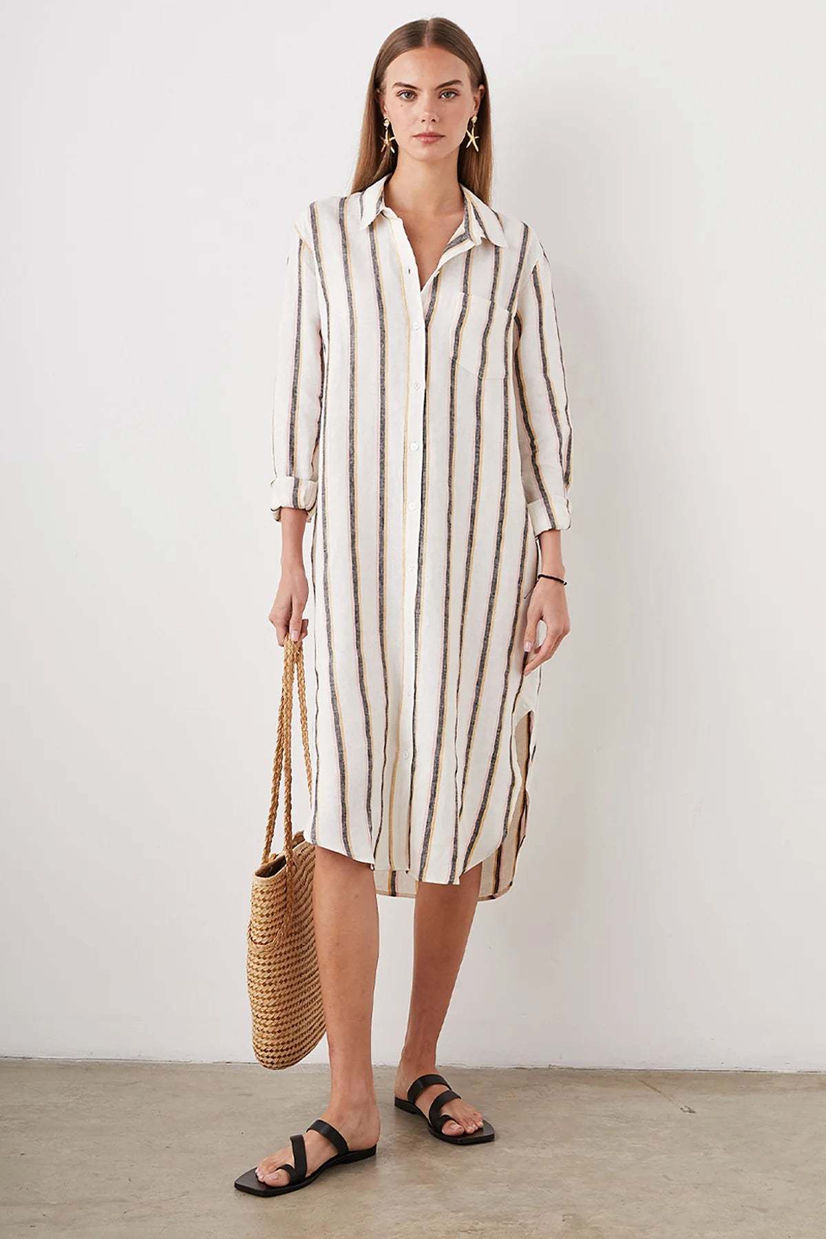Rails Striped Val Dress, Size L