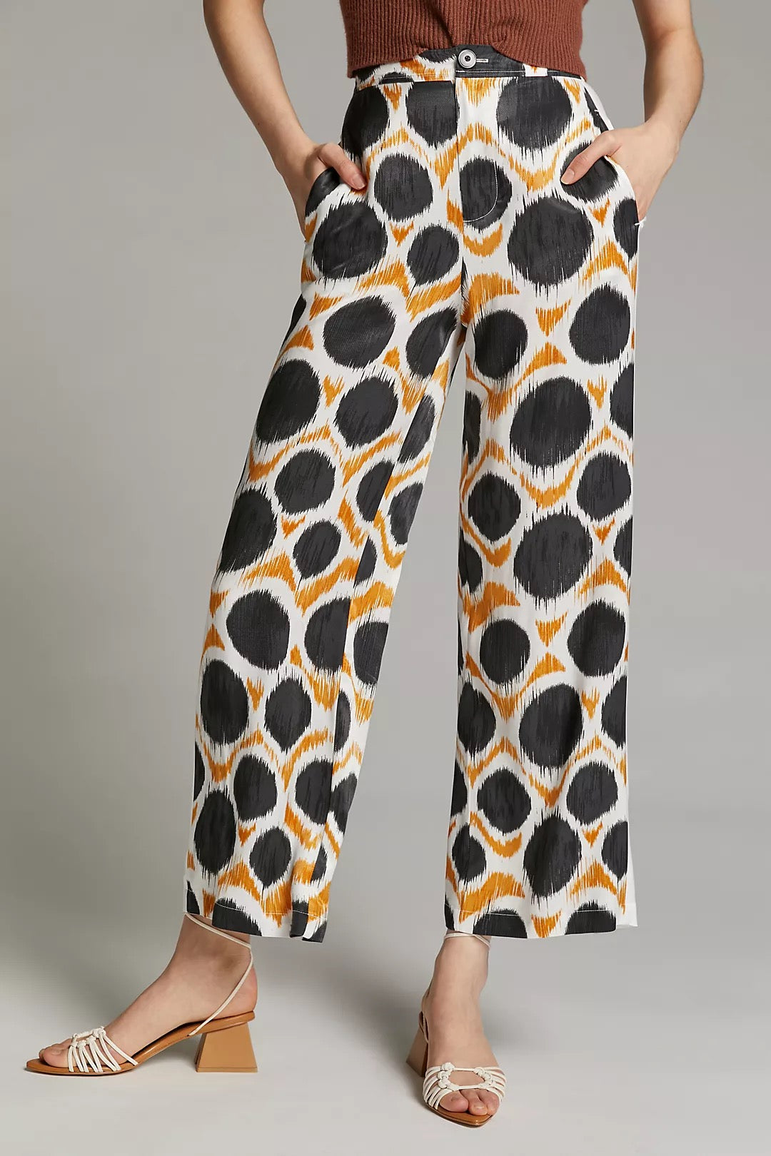 Maeve Abstract Circle Print Pants, Size 6