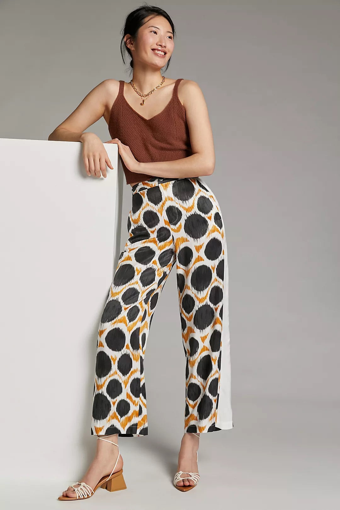 Maeve Abstract Circle Print Pants, Size 6