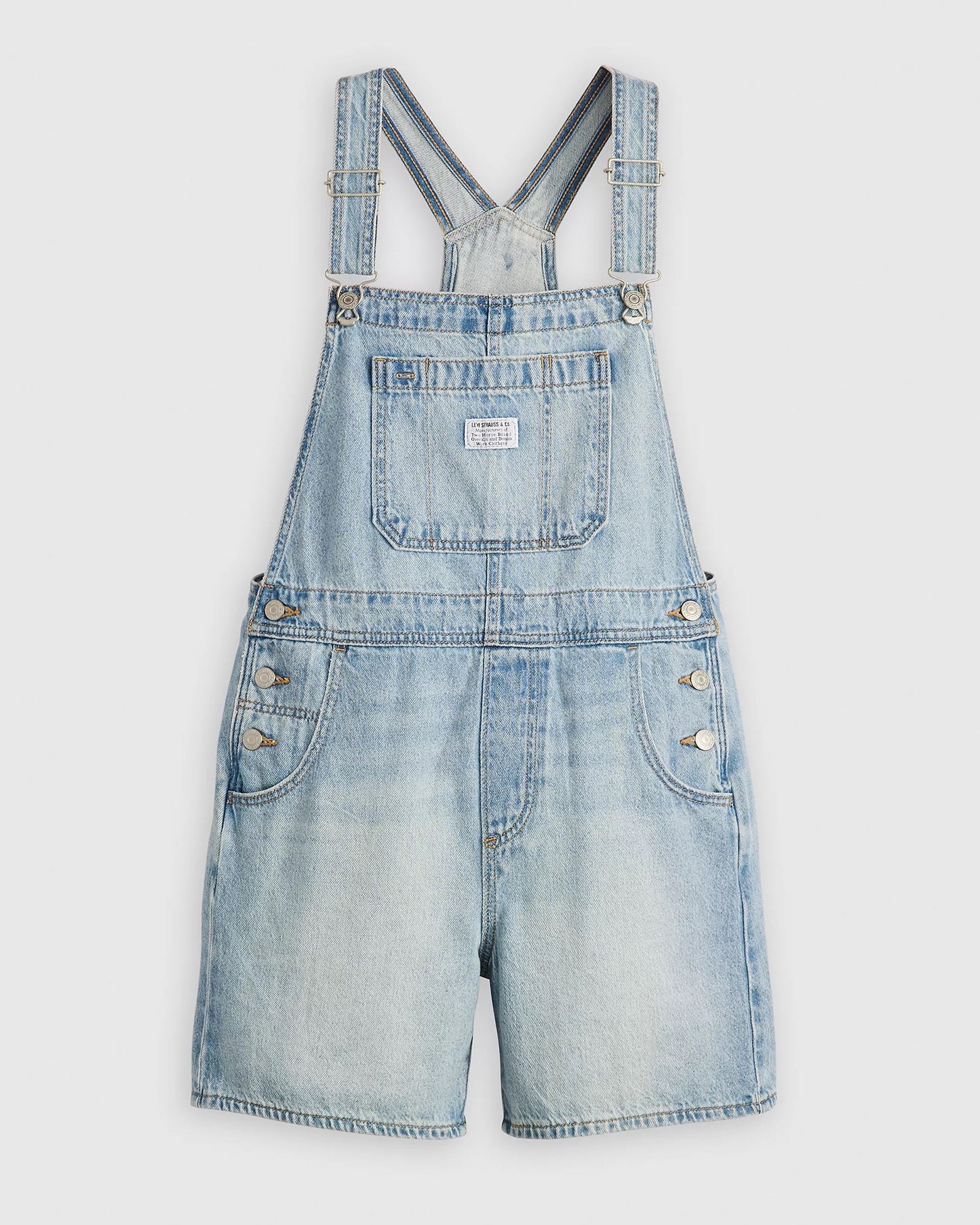 NWT Levi Denim Utility Shortalls Overalls, Size S