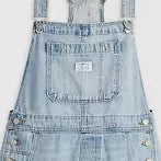 NWT Levi Denim Utility Shortalls Overalls, Size S