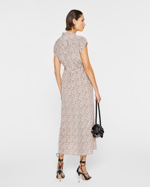 Club Monaco Silk Pink Floral Dress, Size 6