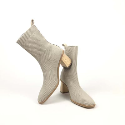 NWT Dolce Vita Cream Sock Boots, Size 9.5