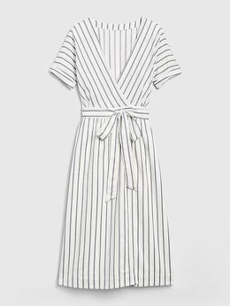 Gap White Striped Maxi Dress, Size S
