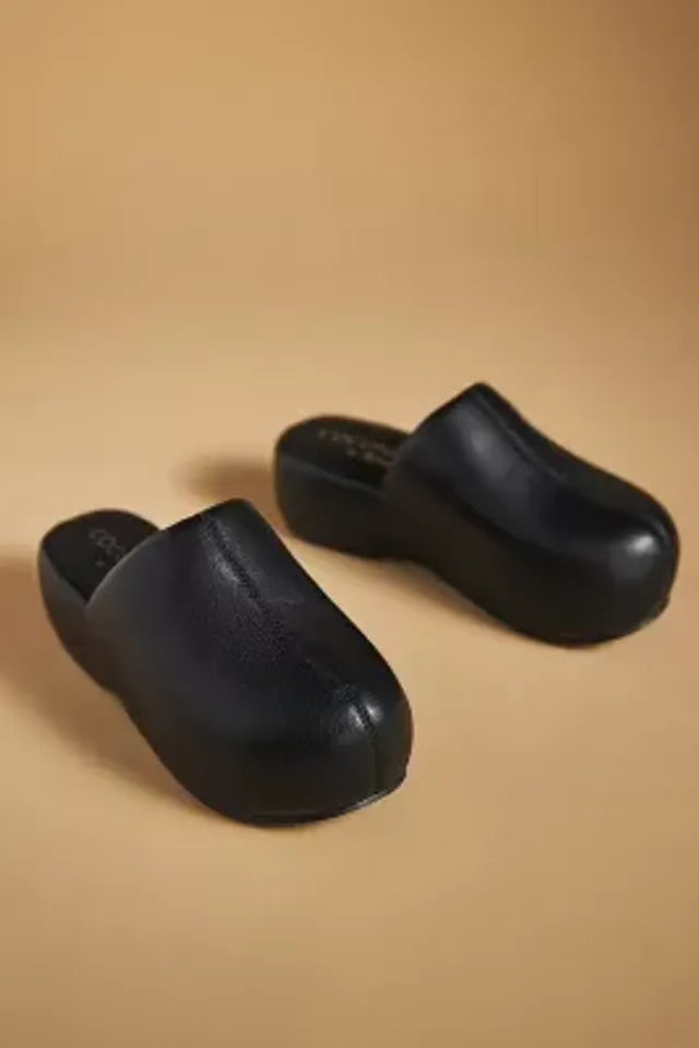 Coconuts By Matisse Black Platform Clogs, Size 8