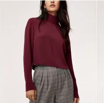 Blouse with turtleneck best sale