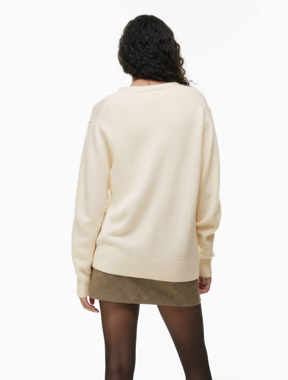 Wilfred Cream Cashmere Cardigan, Size XS