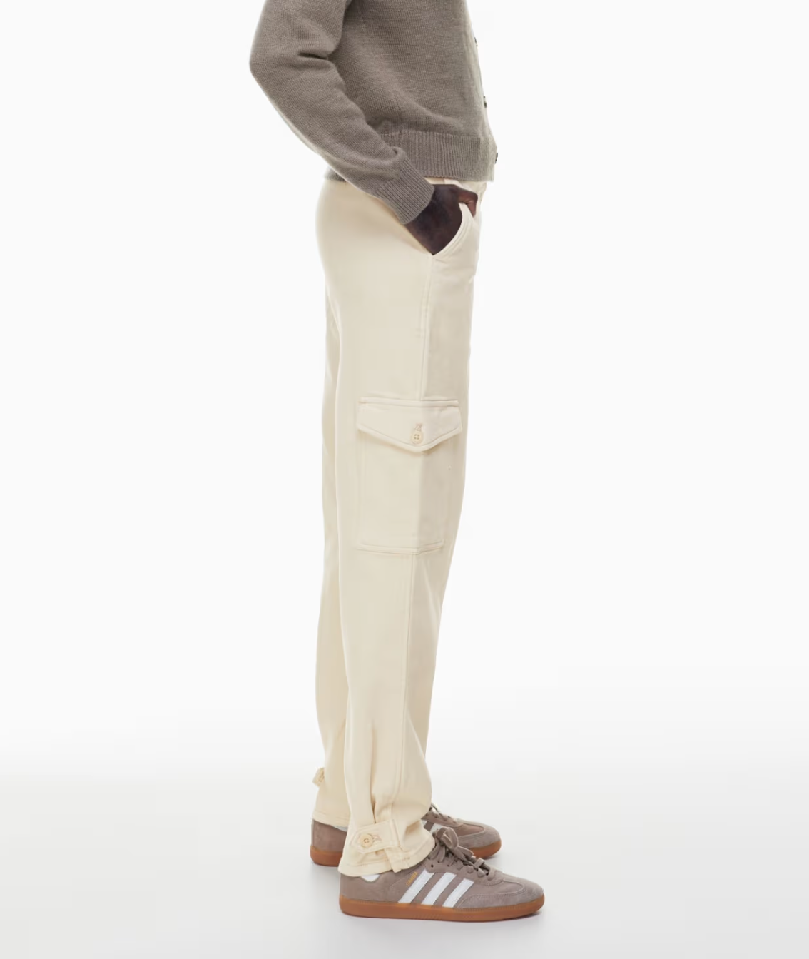 Wilfred Free Cream Cargo Pants, Size 2