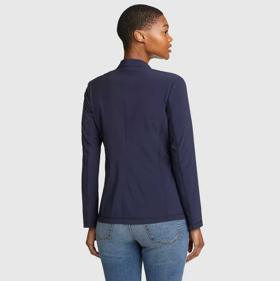 Eddie Bauer Navy Departure Blazer, Size 8