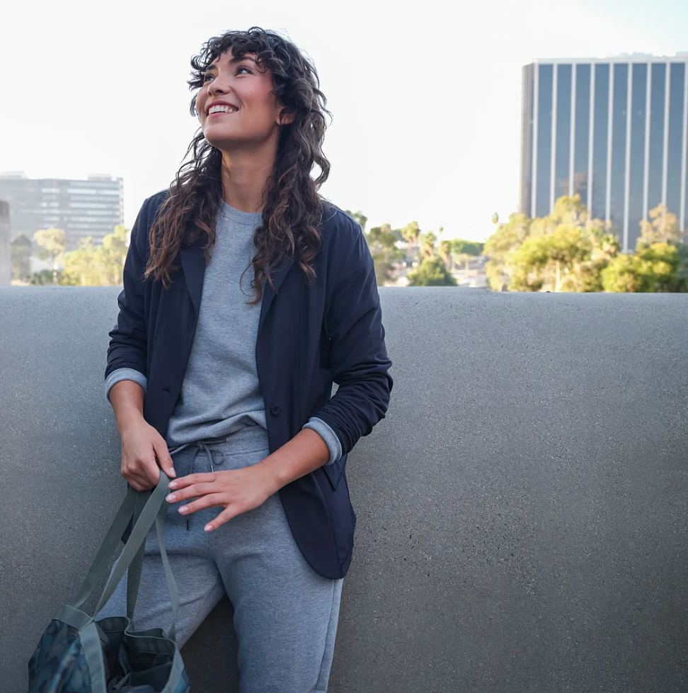 Eddie Bauer Navy Departure Blazer, Size 8