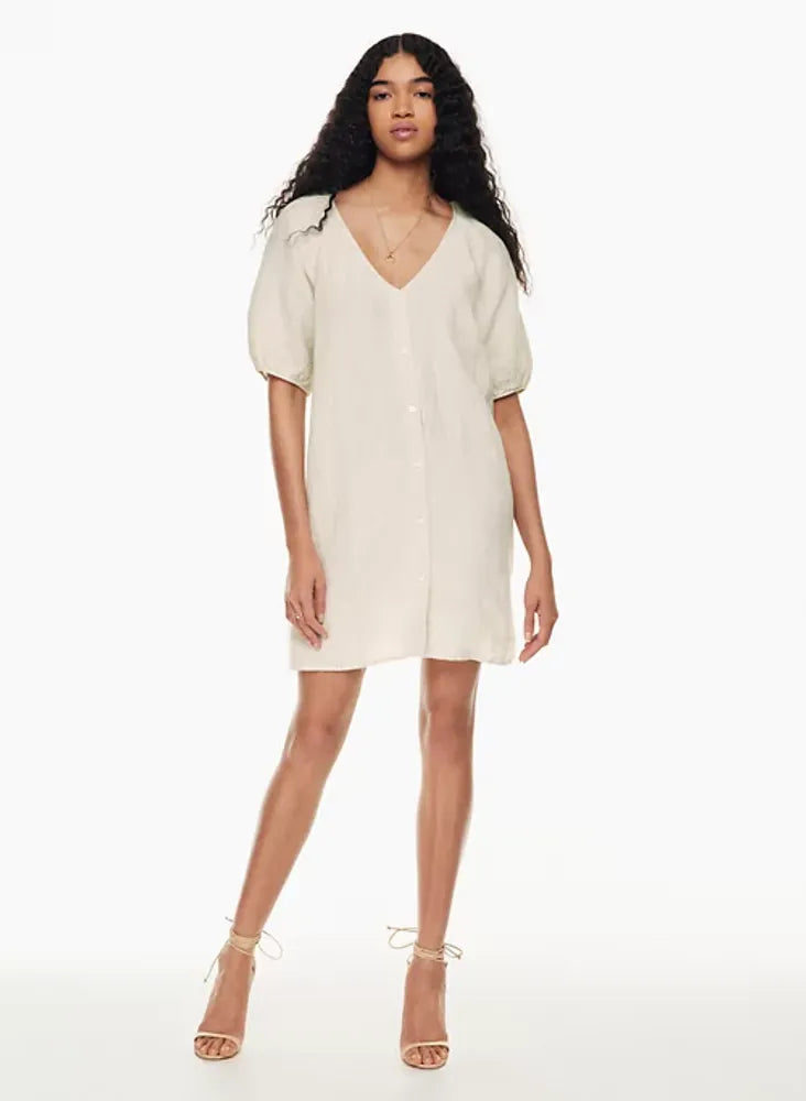 Wilfred Aperitif Baby Pink Linen Dress, Size L