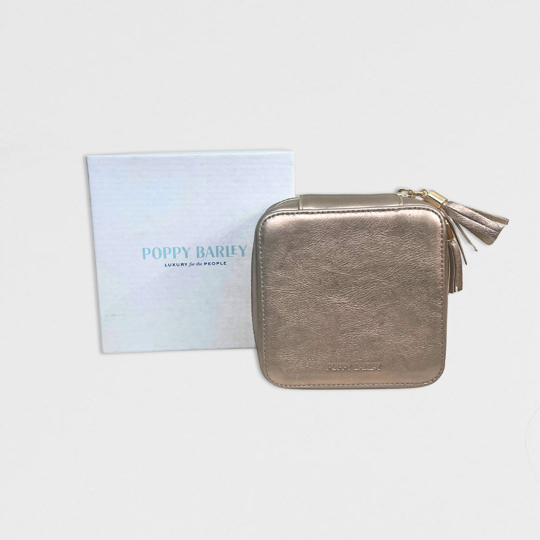 Poppy Barley Metallic Jewelry Travel Case + Box