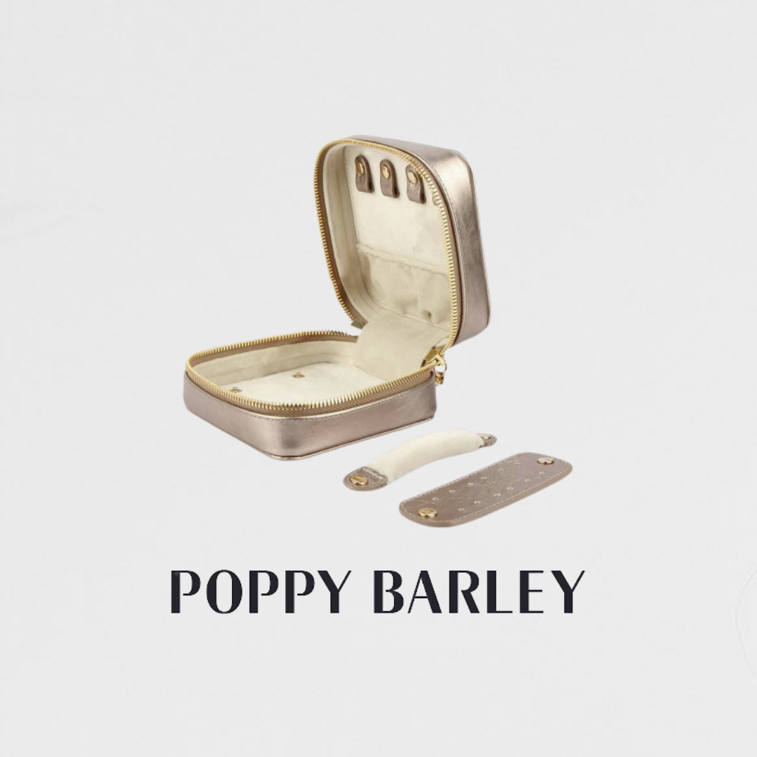 Poppy Barley Metallic Jewelry Travel Case + Box