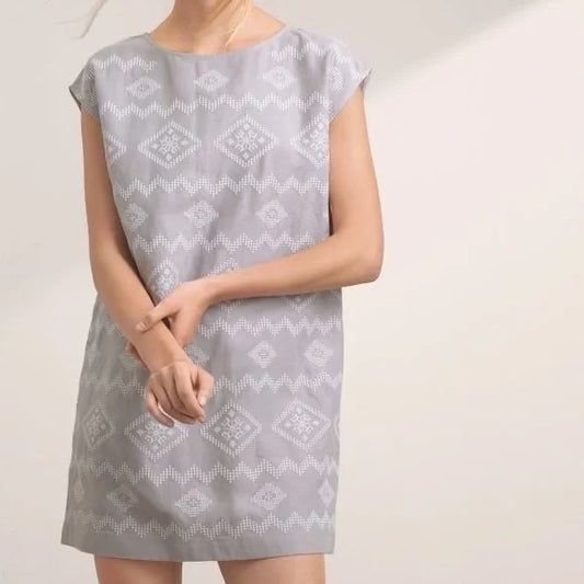 Wilfred Aztec Grey T-shirt Dress, Size XS