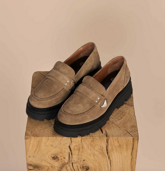 Mos Mosh Brown Suede Flats, Size 37