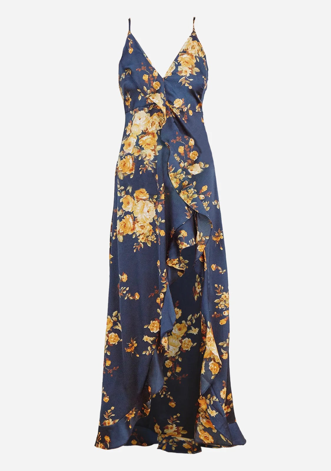 The Latest Scoop Blue Floral Maxi Dress, Size S