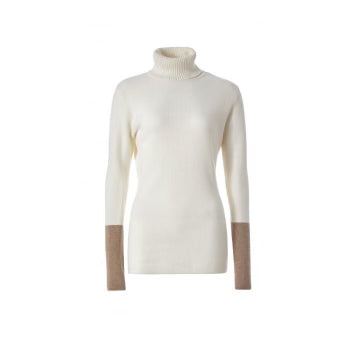 Royal Robbins Merino Wool Cream Turtleneck Sweater, Size S