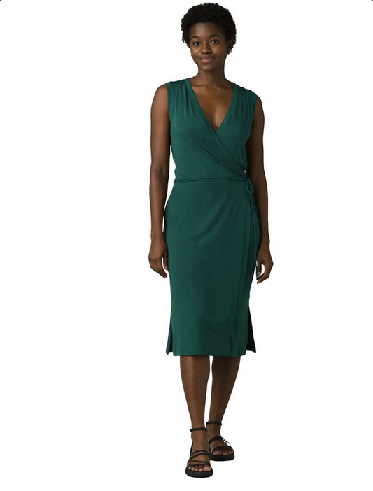 Prana Emerald Wrap Dress, Size M