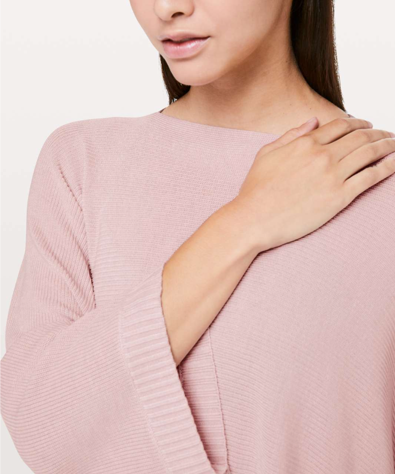 Lululemon Divinity Baby Pink Poncho, Size L/XL