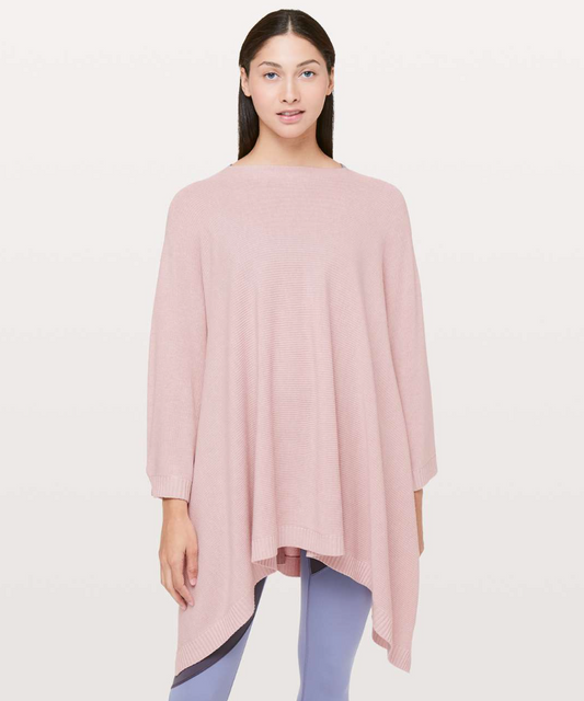 Lululemon Divinity Baby Pink Poncho, Size L/XL