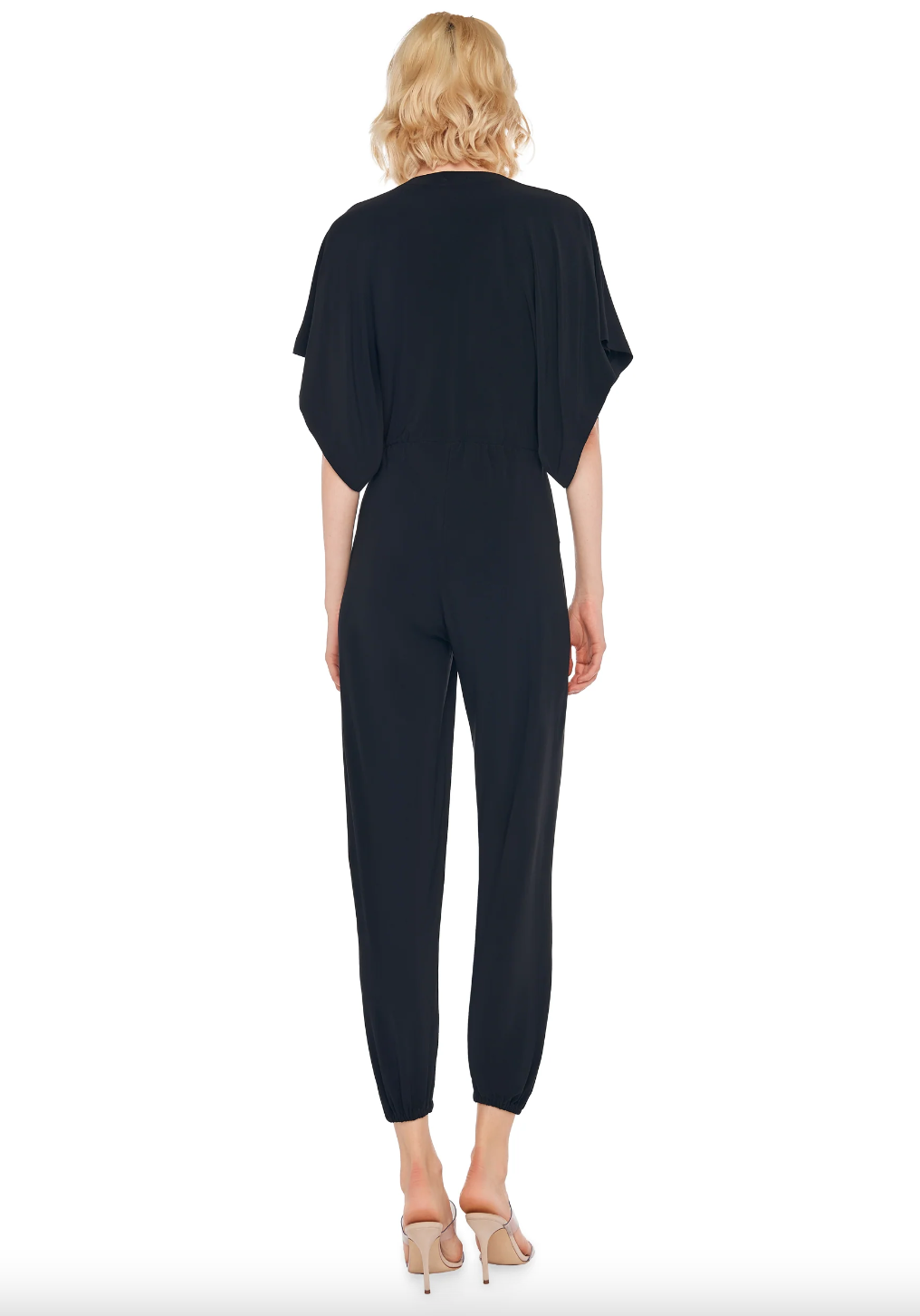 Norma Kamali Black Rectangle Jog Jumpsuit, Size L