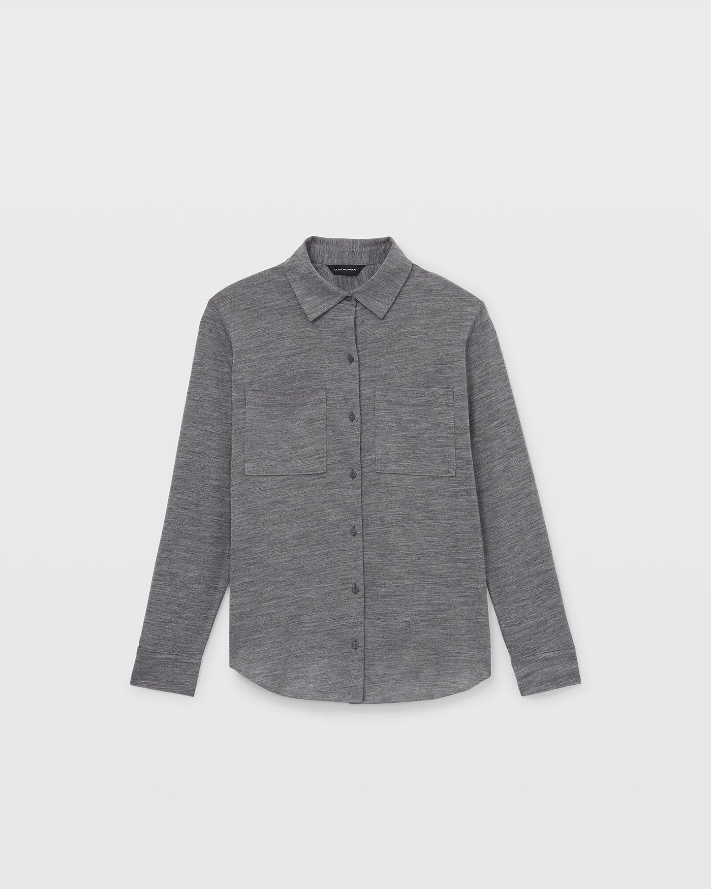 NWT Club Monaco Grey Refined Utility Shirt, Size S