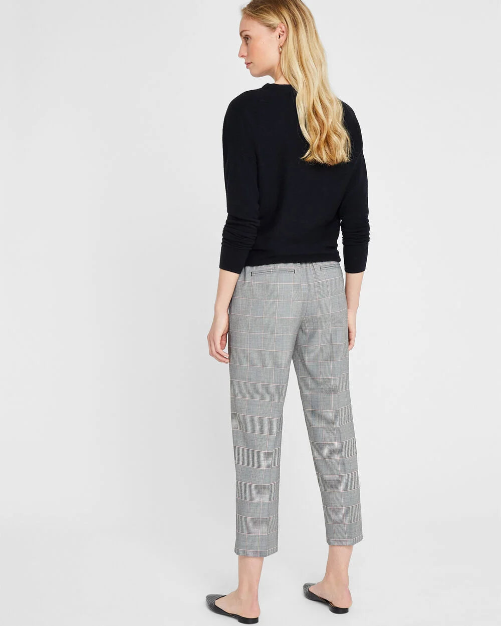 Club Monaco Plaid Tailored Jogger, Size 6