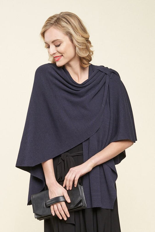 Parkhurst Covi Charcoal Grey Wrap, Size O/S